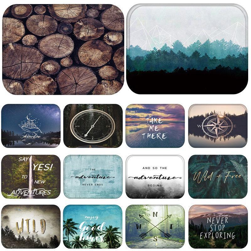 

Forest Coconut Tree Kitchen Entrance Door Mat Coral Velvet Carpet Rubber Colorful Indoor Floor Mats Non-Anti-Slip Kitchen Rug1, 2dd-48245-012