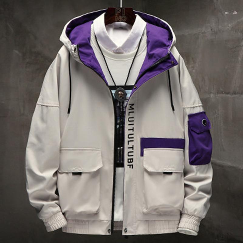 

Men Hiking Jacket Handsome Waterproof 2020 Autumn 3 Colors Hooded Coats Men Women Jacket Outerwear Splice Casual Male Clothing1, Black