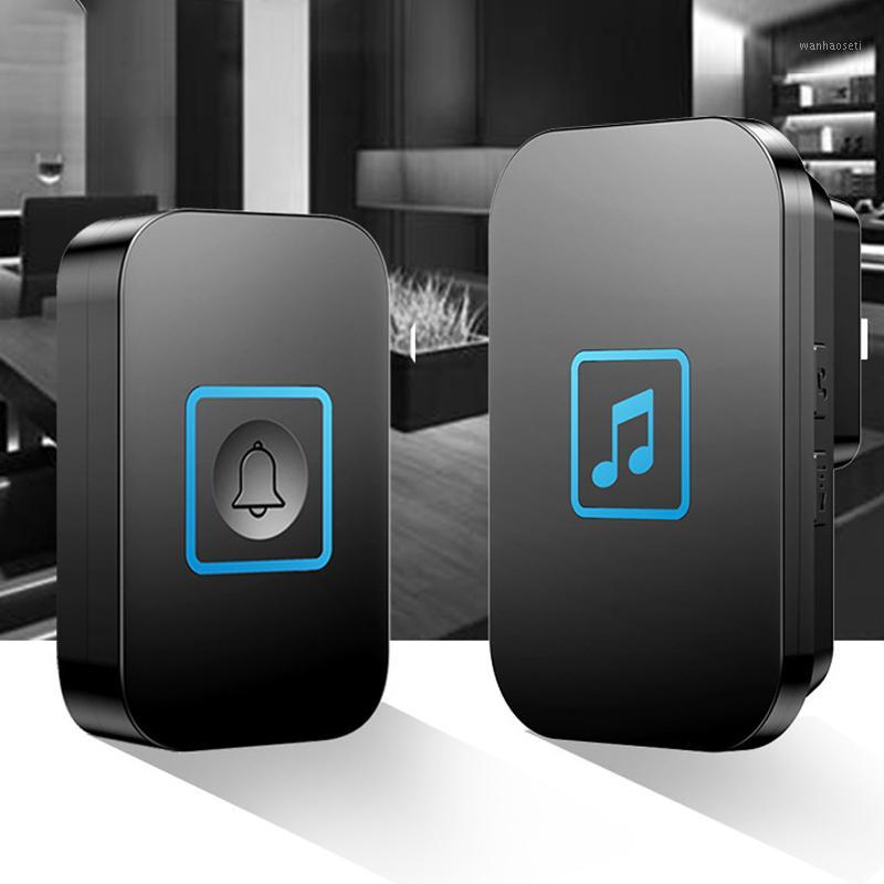 

CACAZI Wireless Doorbell Waterproof 300M Range Home ligent Door Bell Chime for Home Security EU Plug1