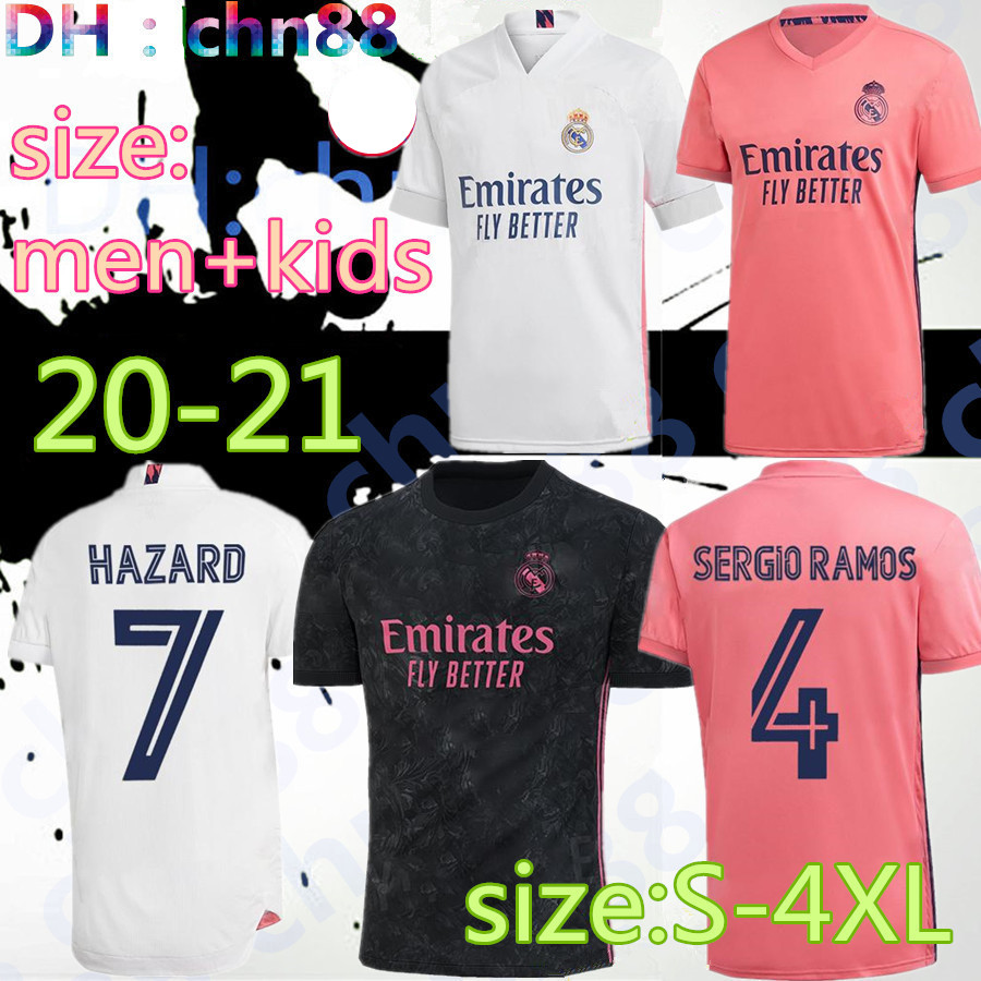 

2020 2021 Larger size XXL XXXL XXXXL Real madrid soccer Jersey 20 21 BALE BENZEMA ASENSIO HAZARD SERGIO RAMOS Isco KROOS football shirts, Image