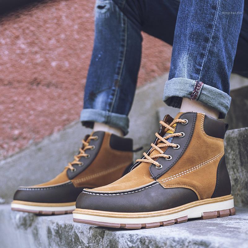 

Robust2020 Large Size Versatile Casual Fashion Tooling Shoes Short Men's Boots1, Blue