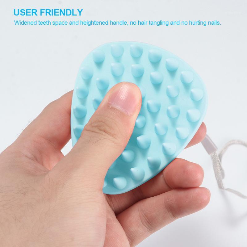 

Spa Slimming Massage Brush Body Hair Washing Comb Shower Bath Brush Dropship Silicone Hair Shampoo Scalp Comb Head1