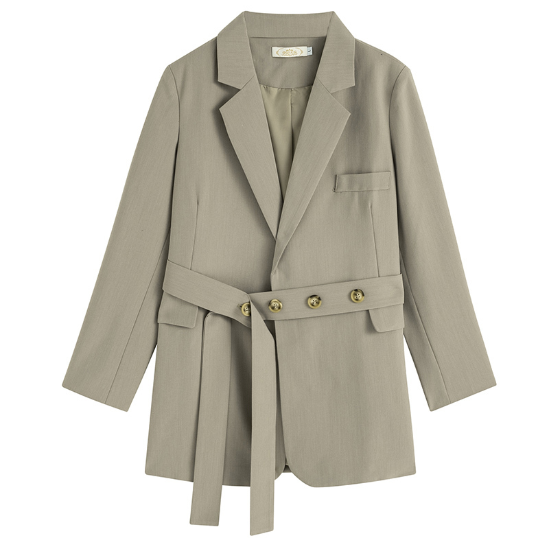 

2021 New Autumn fashion Solid colored ladies coats and office jackets, Black.