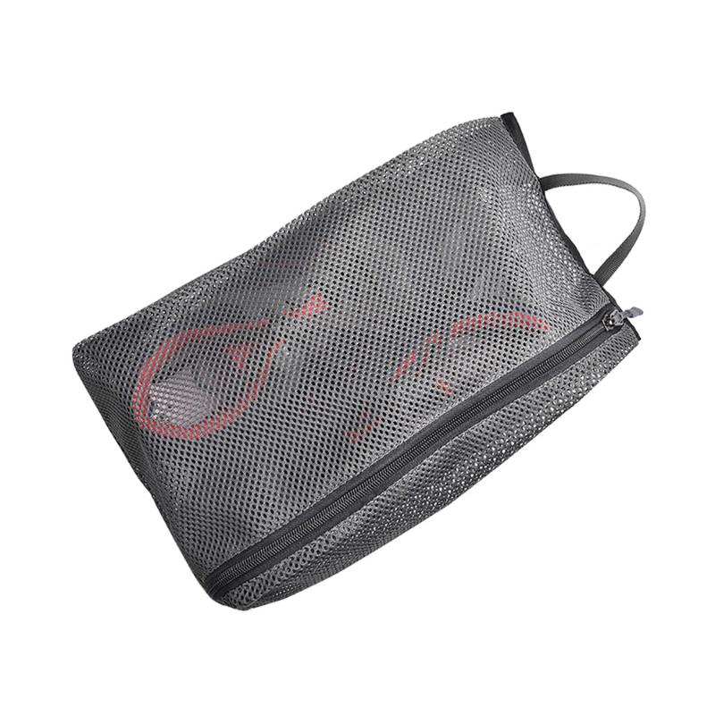 

Outdoor Travel Storge Bag Practical Clothing Footwear Socks Storage Pouch Breathable Mesh Bag for Men (Dark Grey
