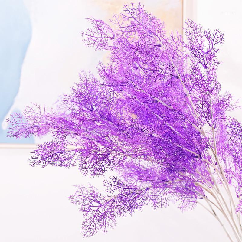 

Artificial Flower Artificial Fog Branch Wedding Decoration Photography Props Ceiling Engineering Landscaping Flower R1, Red
