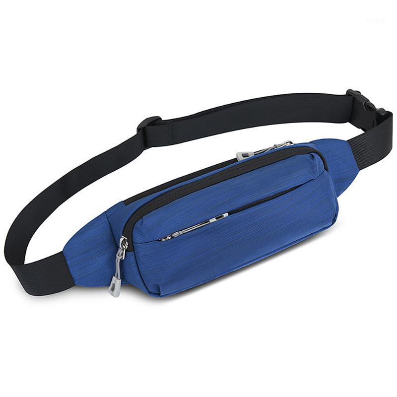 

Running Bag Waterproof Running Waist Bag Fanny Pack Men Women Jogging Belt Gym Fitness Sport Bike Accessories1, Blue color