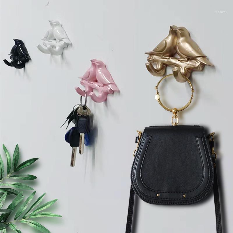 

Top Quality Multifunction Bird Hook Home Decoration Figurines Door Decor Hanger Ornament Storage Rack Rail Wall Decoration Craft1