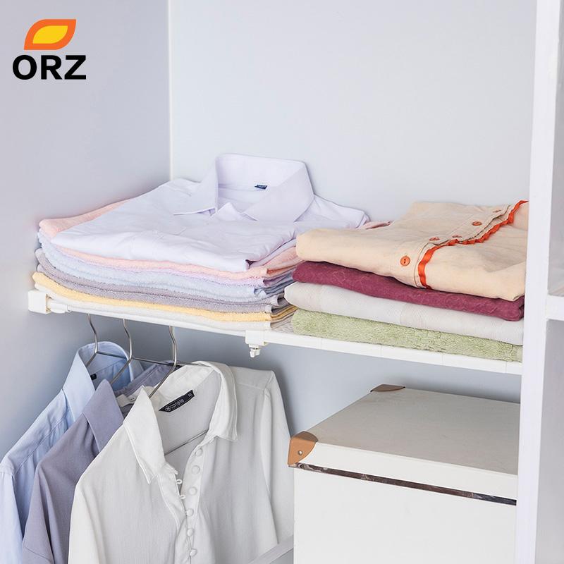 

ORZ Wardrobe Tshirts Drawer Organizer Divider Shelf Cupboard Closet Cabinet Adjustable Separator Rack