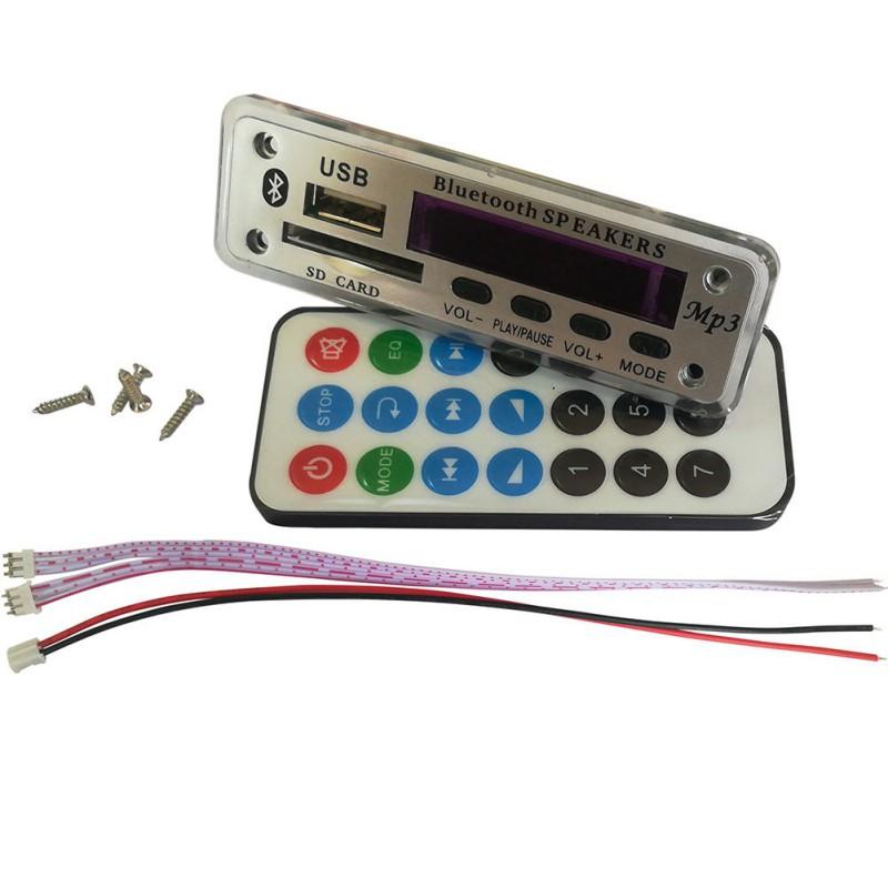 

12V Wireless Bluetooth 5.0 MP3 WMA Decoder Board Audio Lossless APE Module USB TF FM Radio Support Power-off Memory Playback
