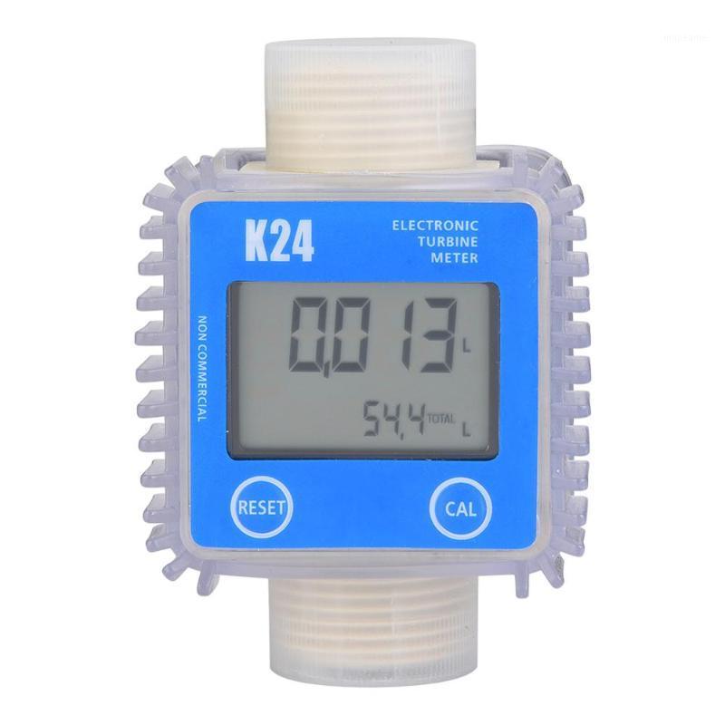 

1pc K24 Turbine Digital Diesel Oil Fuel Flow Meter Gauge For Chemicals Liquid Water Hot1