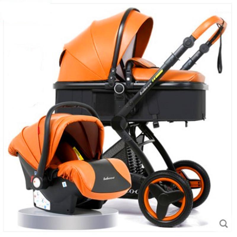 

High landscape baby stroller basket can sit reclining folding two-way -absorbing baby stroller1
