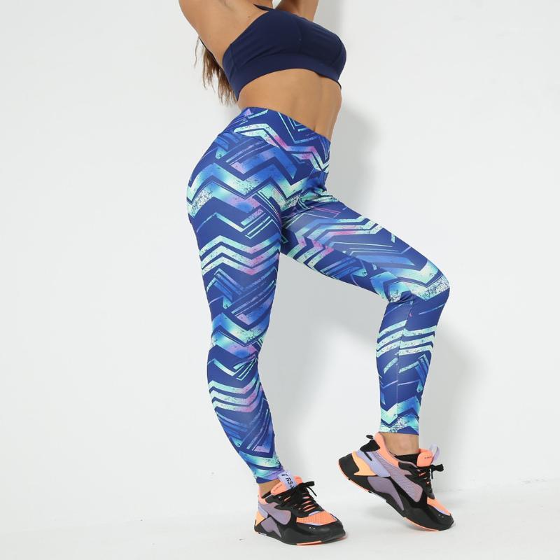 

Girl Leggings Neon Sport 3D Graphic Print Stretchy Comfortable Yoga Pants Workout Leggings Abdomin Slim Push Up1, Blue