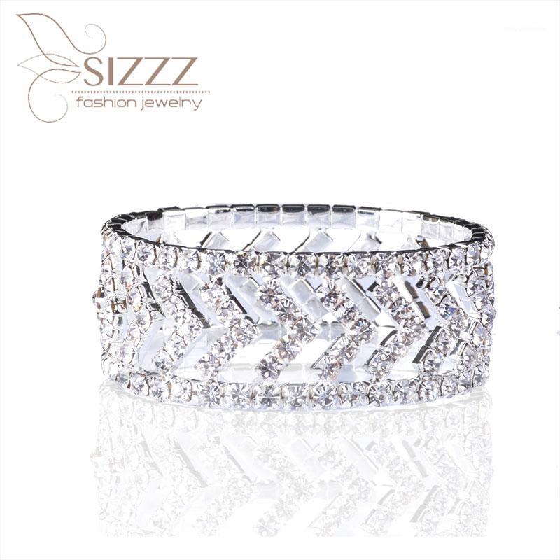 

2020 New products cross-border hot sale crystal elastic line full rhinestone bracelet&bangles for women1