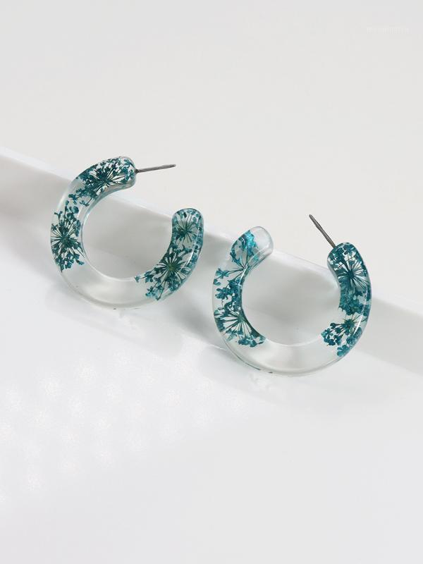

Romantic Resin Real Flower Earrings Ear Stud For Women Girl Fashion Jewelry1