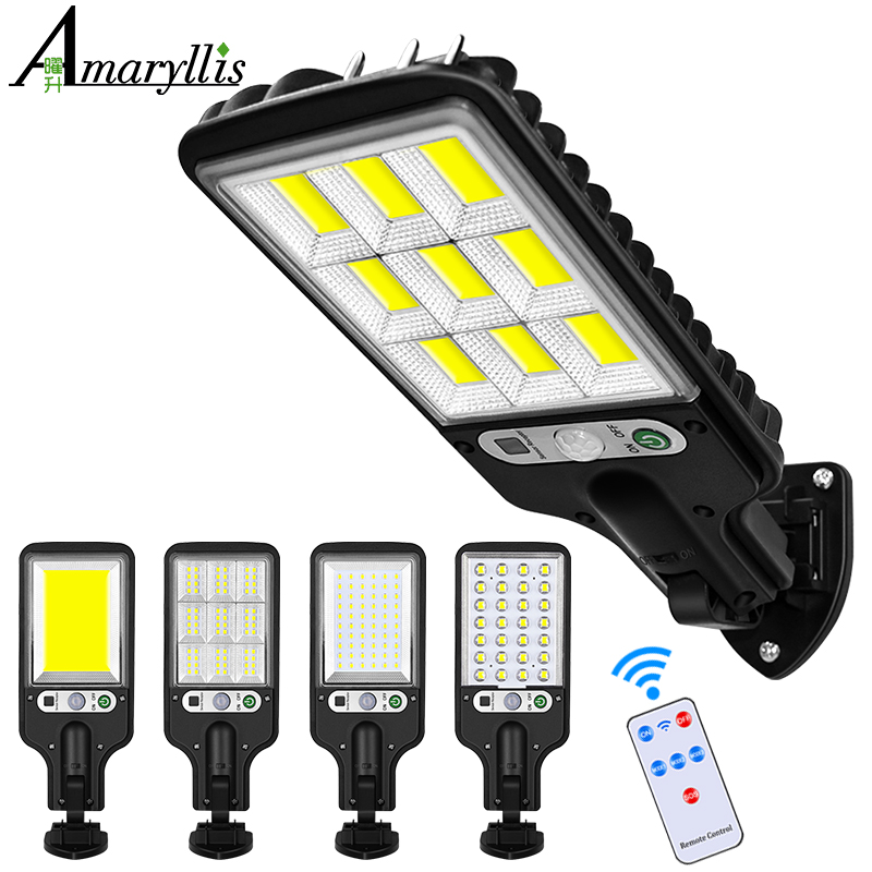 

Solar Street Lights Outdoor Solar Lamp With 3 Light Mode Waterproof Motion Sensor Security Lighting for Garden Patio Path Yard