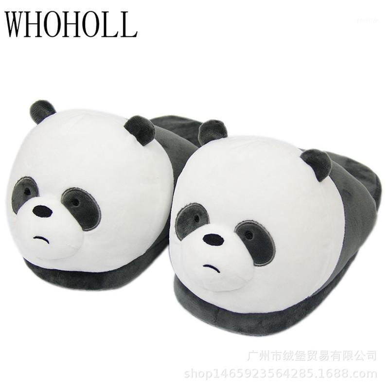 

Funny Slippers For Man Women Cute Cartoon Panda Animal Slippers Winter Home Indoor Warm Plush Cotton Shoes Adult1