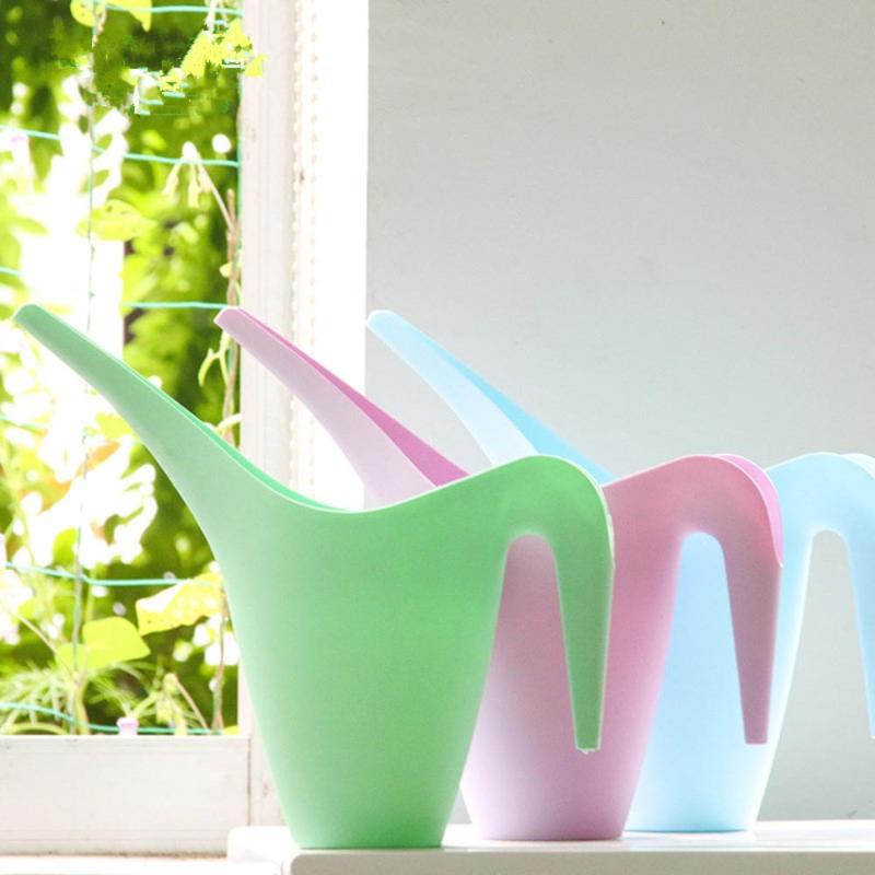 

1Pcs 1L Home Patio Potted Plant Sprinkler Tool Kettle Practical Gardening Long Mouth Watering Can Portable With Shower Handle, Green