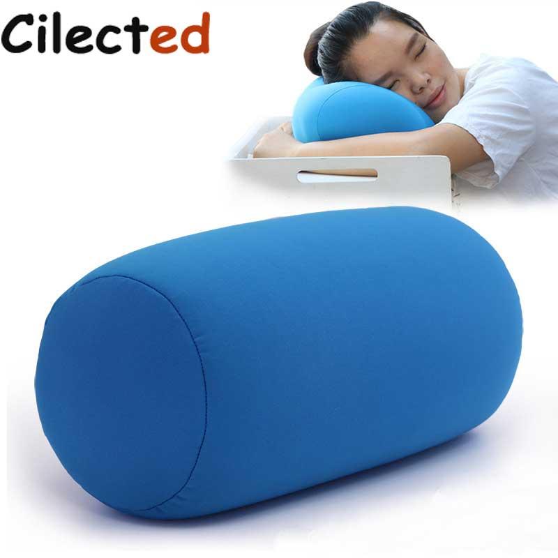 

Cilected Mini Microbead Roll Pillow Soft Column Travel Pillow Neck For Airplane Office Nap Back Cushion Throw 30x16cm