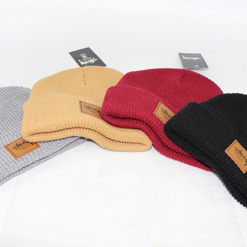 

Trendy Designer Knitted Caps for Men Women Autumn Winter Outdoor Warm Beanie Skull Cap 4 Colors Drop Shipping, Blue;gray
