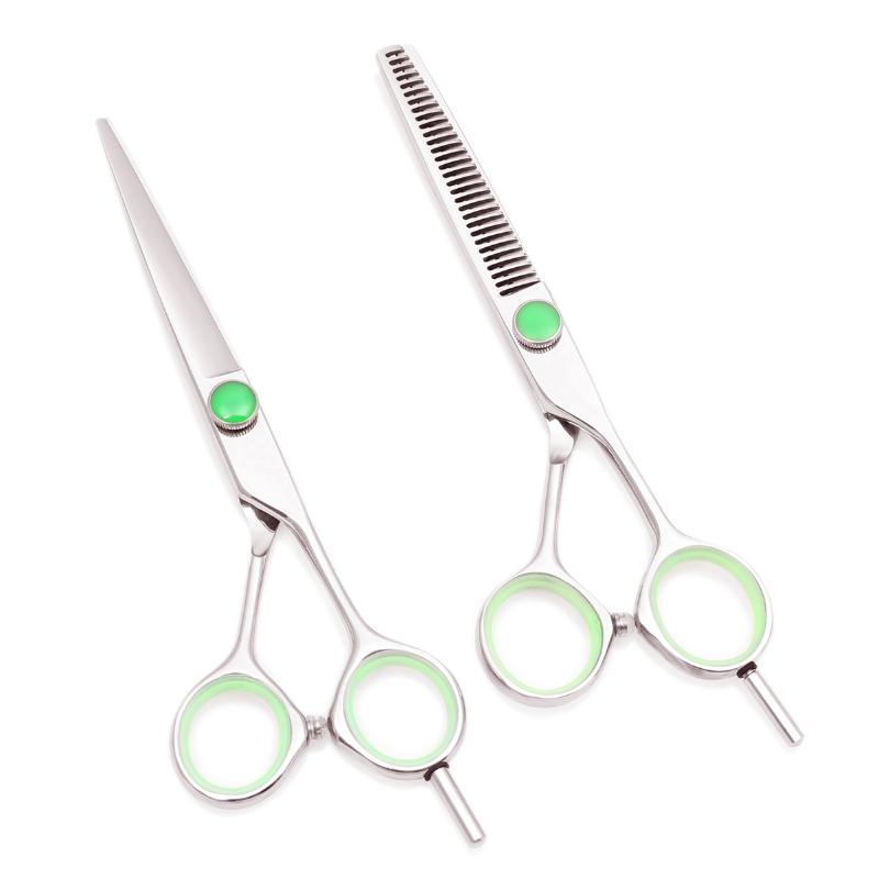 

Dropshipping 5" 5.5" 6" 7" Customize Logo Japan Steel Hair Cutting Scissors Thinning Scissors Set Finger Rest Adjustable Screw