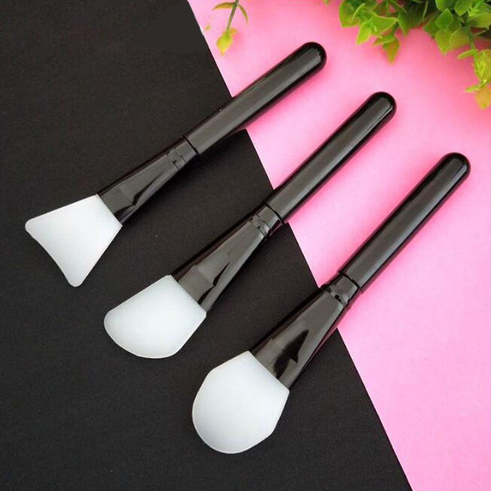 

Black handle Silicone Facial Mask Brush Cream Mixing Silicone Brush Makeup Brush Face Skin Care Tools Makeup Tool