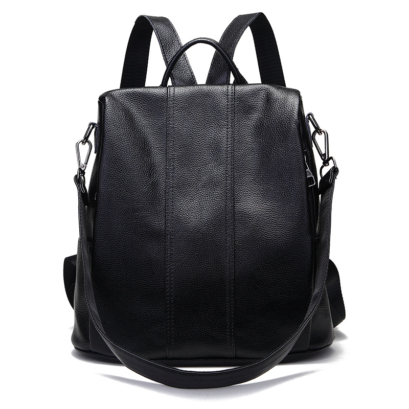 

HBP 2021 New Genuine Leather Backpacks Backpack Anti-theft Large Capacity Bag Handbag Leather Soft Leather Bag School Bags For Teenage Girls