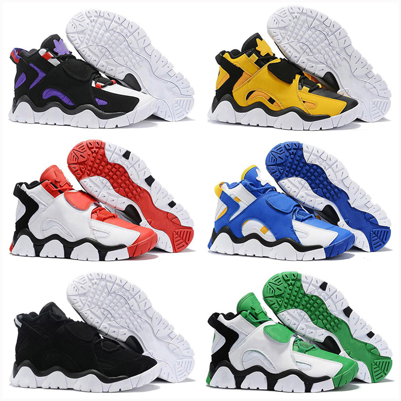 

2021 New Barrage Mid QS Scottie Pippen Basketball Shoes Hyper Grape Purple Black White Yellow Kids Mens Sneakers Shoes, As photo 4