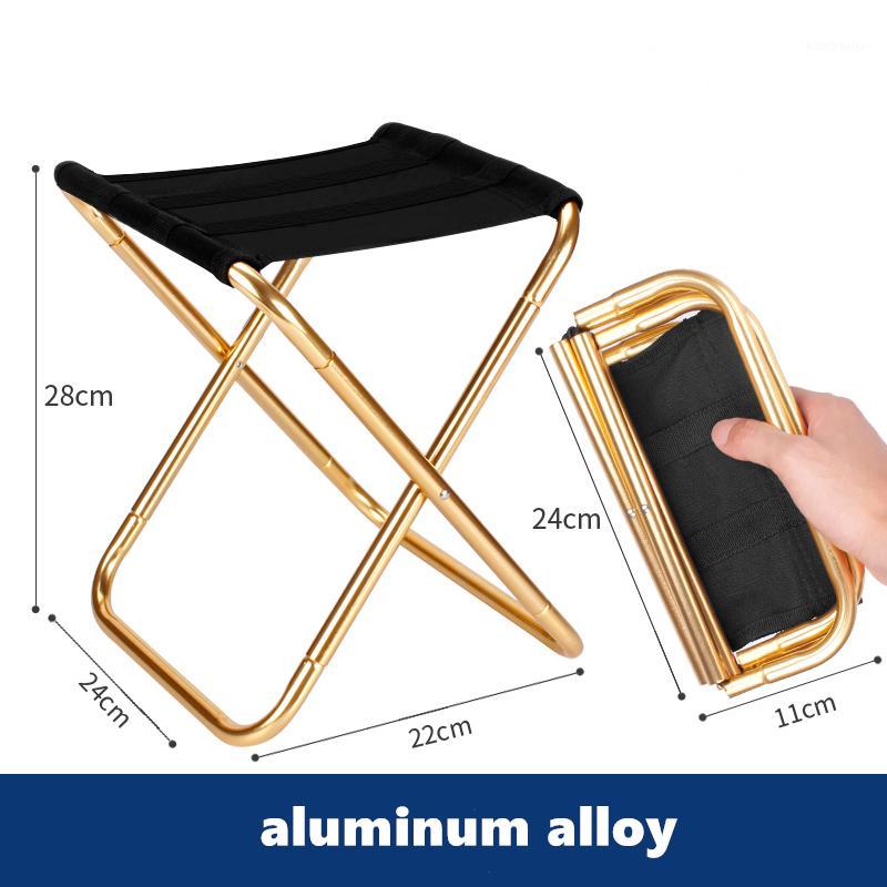 

Aluminum Alloy Folding Chair Folding Fishing Chair Lightweight Picnic Camping Fishing Metro Beach1