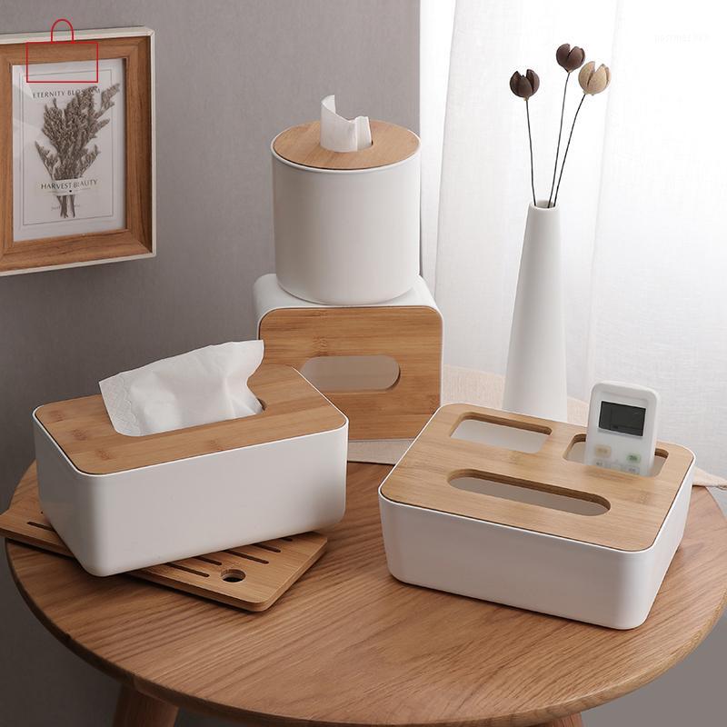 

RSCHEF Home Kitchen Wooden Plastic Tissue Box Solid Wood Napkin Holder Case Simple Stylish1