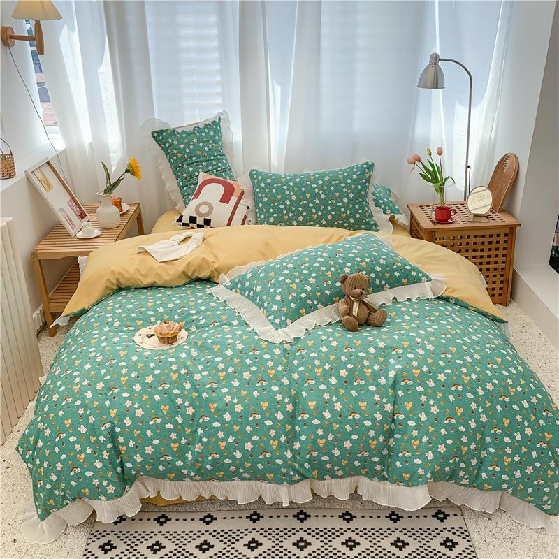 

Bedclothes For Kids Pattern Bed Cover Set With Pillowcase For Single Bed Queen Size Sheet, Manke-suyasuihua