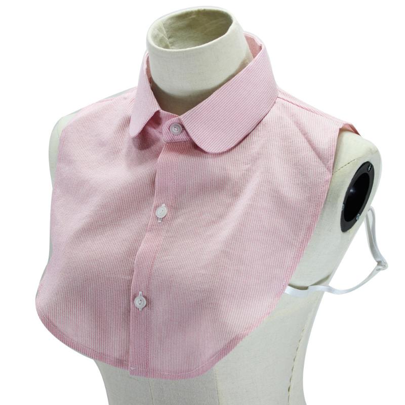 

Bow Ties Adult Pink Fake Collar For Women Detachable Shirt Mens False Lapel Blouse Half Top Clothes Accessories