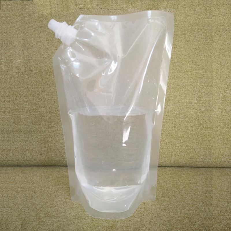 

1 Set/9 Pcs Drinking Pouch and Filter Durable -grade Plastic Refillable Wine Pouch Bag Beverage Flasks Liquor for Outd, As shown