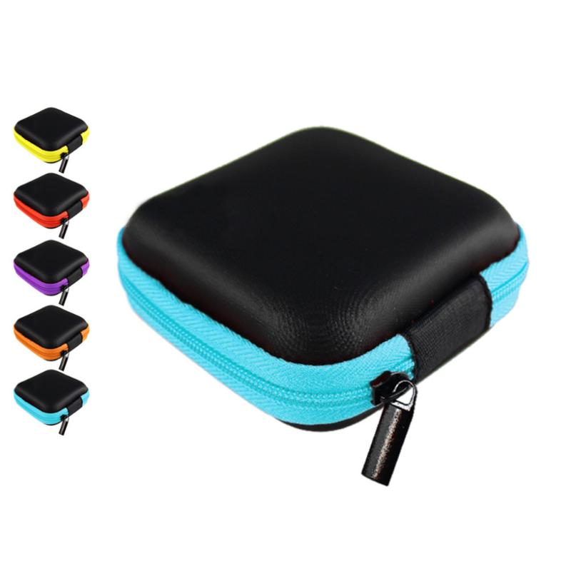 

1Pc New Candy Color Storage Box Organizer Jewelry Box Earphone SD Card Organizer For Jewelry high quality