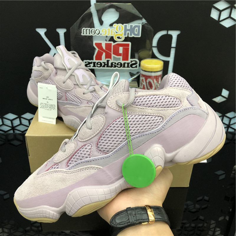 

Soft Vision 500 Stone Bone White Running Shoes Mens Womens Super Moon Yellow Utility Black Blush Salt Kanye West stylist Sports Sneakers