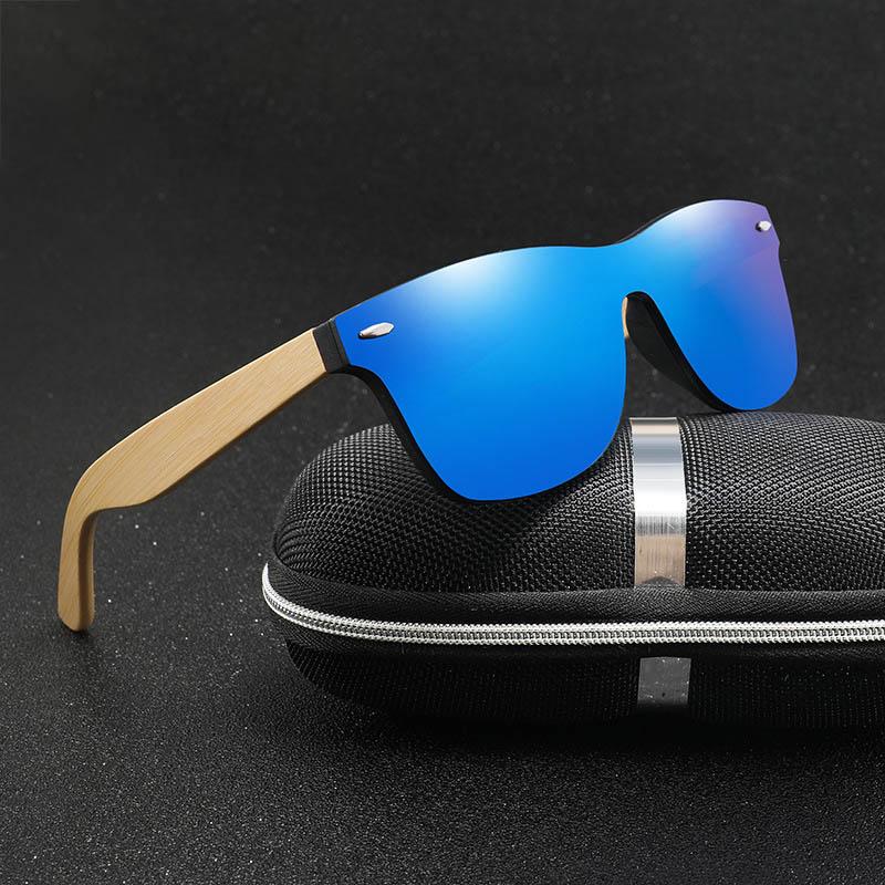 

Sunglasses Polarized Wooden Square Women Men Goggles Shade Wood Grain Fashion Eyewear Protection Blocking UV Original Eyeglasses