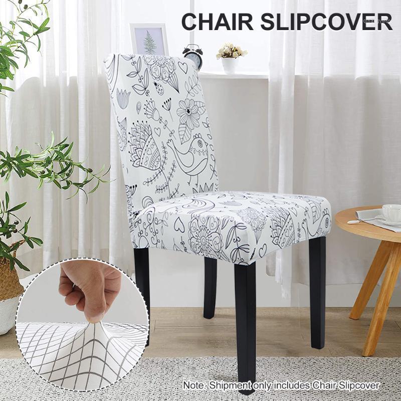 

6pcs/set Reusable Universal Stretch Removable Dining Room Restaurant Office Banquet Chair Slipcover Protective Dustproof Home1