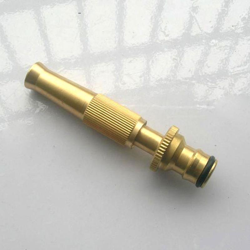 

Hose Nozzle Adjustable Garden Watering Spray Home High Pressure Brass Straight Plants Quick Connect Car Washing Window Outdoor1, As pic
