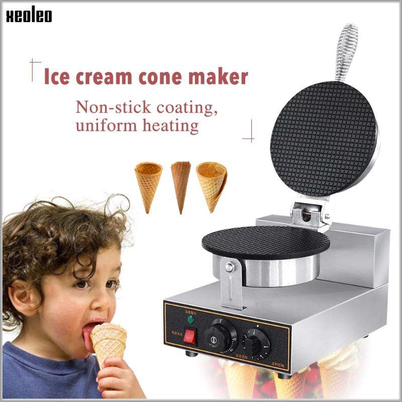 

XEOLEO Crispie waffles machine Waffle cone maker Waffle maker Ice cream Cone making machine Crispy Egg roll Cookie