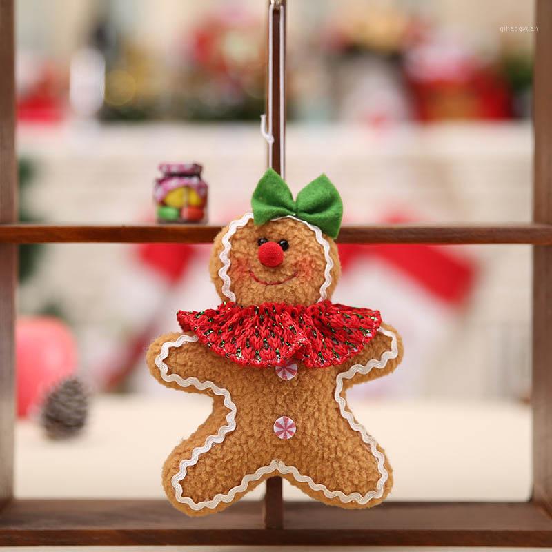 

Home Cute Push Gingerbread Doll Toys Party Holiday Decor Tool Christmas Supplies1