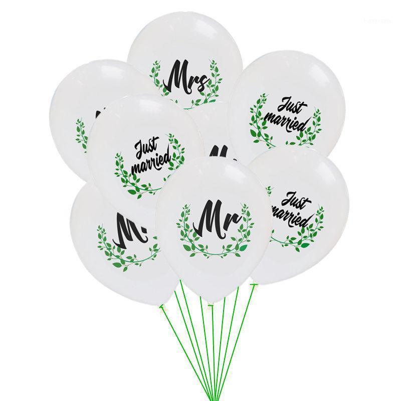 

12pcs/lot 12inch White Mr Mrs Latex Balloons Just Married Balloon Wedding Decorations Engagement Party Supplies Globos 2.8g1