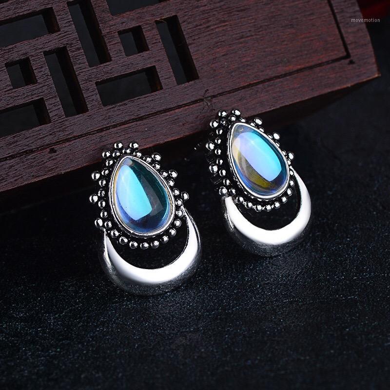 

MENGYI Bohemian Vintage Antique Teardrop Stud Earrings Women's Charm Dainty Crescent 9 2 5 Earring Wedding Jewelry Party Gifts1