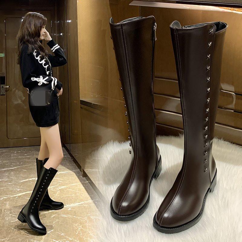 

Brand Women's Shoes Winter Boots Lady Sexy Thigh High Heels High Sexy Zipper Round Toe Platform Boots-Women Fashion 2020
