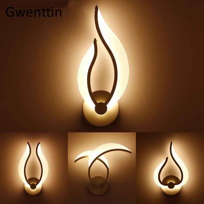 

Modern Acrylic LED Wall Lamps Nordic Mirror Lights Wall Sconce Light Fixtures for Home Bathroom Bedroom Living Room Stair Lamp