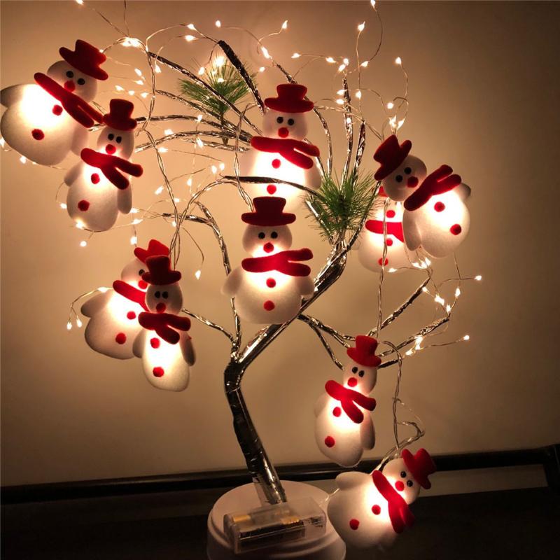 

2020 Led Christmas Snowman Strings Christmas Tree Holiday Party Decoration Lantern Wholesale Dropshipping #T1P