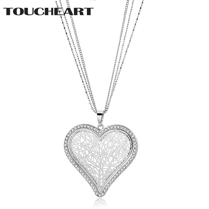 

Chains TOUCHEART LOVE Layered Necklace & Pendants Women Men Display Chain Holder Tree Of Llife Statement SNE180009