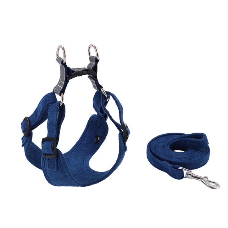 

Pet Dog Puppy Polyester Harness For Leash Reflective Safe Walking Vest For Small And Medium Dogs