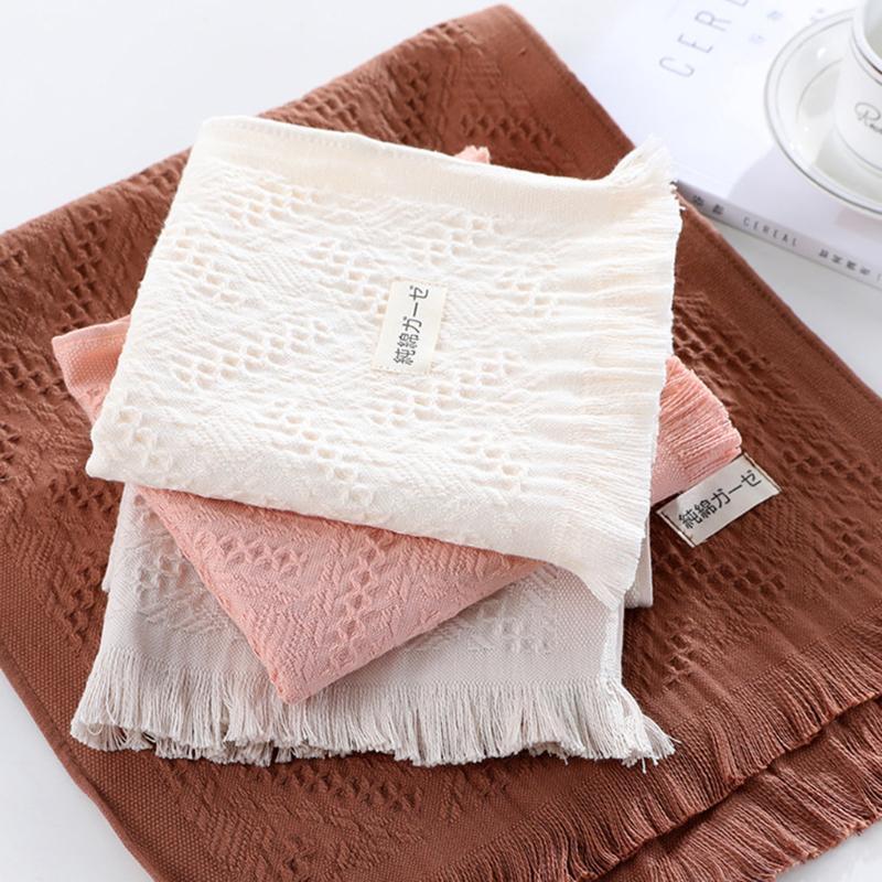 

Long-staple Cotton Fringed Face Towel Solid Color Bath Towel Hair Dry Bathroom Shower Washcloth1, 60x90cm