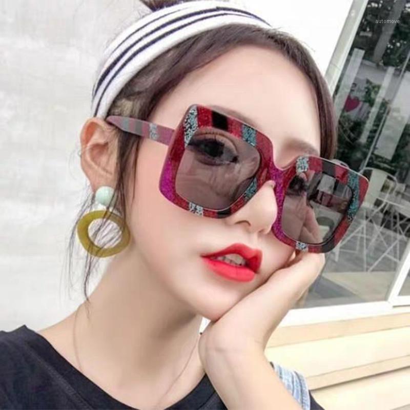 

2020 Retro Square Sunglasses Women Luxury Lady Men's Sunglasses Frame Driving UV400 GOZLUGU1