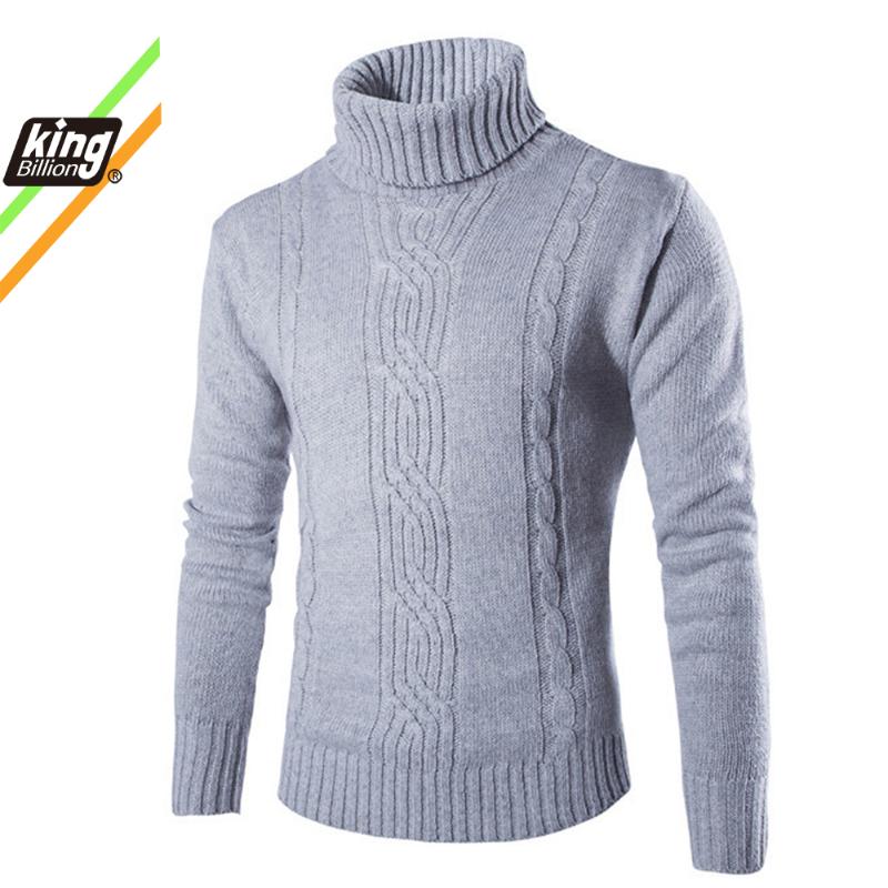 

Sweater Men Casual High Collar Pullover Shirt Autumn Winter Slim Fit Long Sleeve Mens Sweaters Knitted Cotton Pull Homme Top, Black