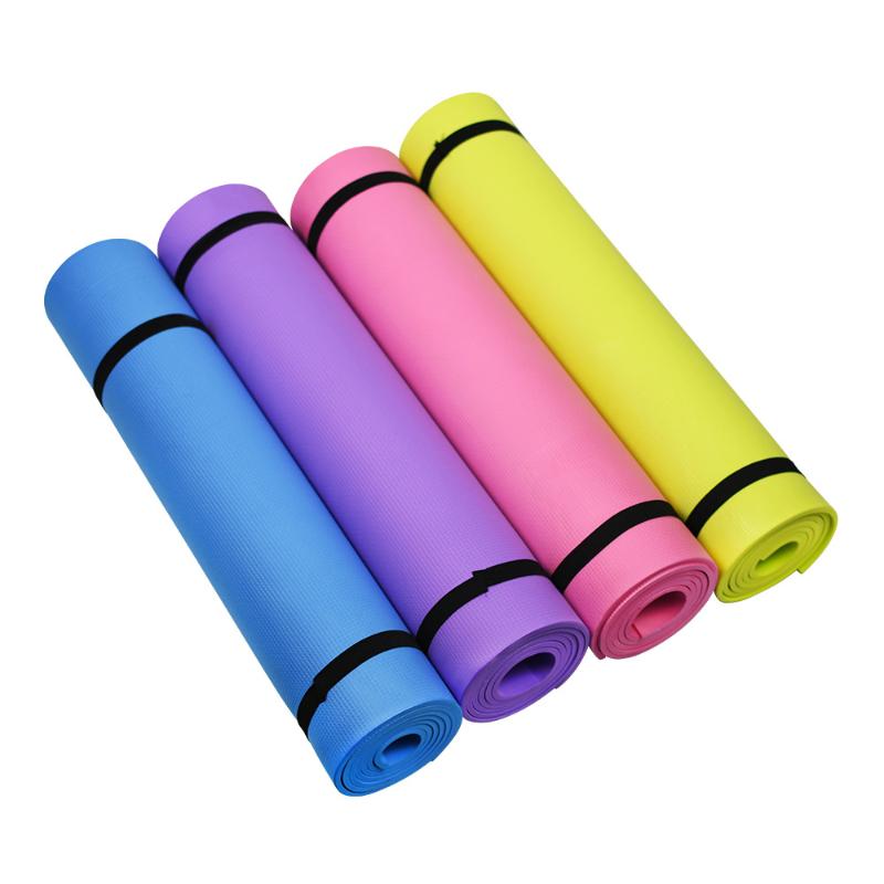 

Enviromental-friendly Hot-selling Fitness Natural Rubber Elastic Yoga Mat, Blue